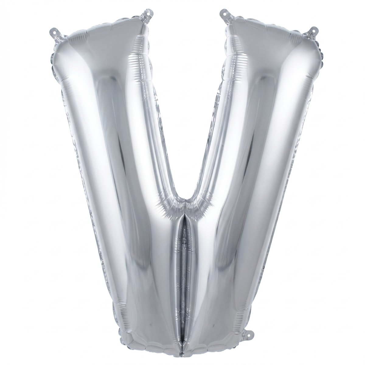V- HARF 40 İNC GÜMÜŞ RENK BALON 100 CM